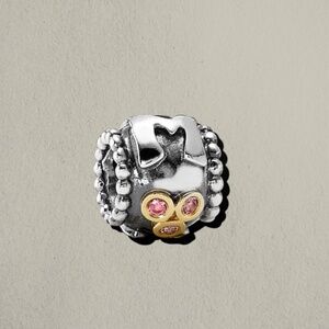 PANDORA AUTHENTIC MOM CHARM STERLING SILVER AND 14K GOLD (RETIRED)